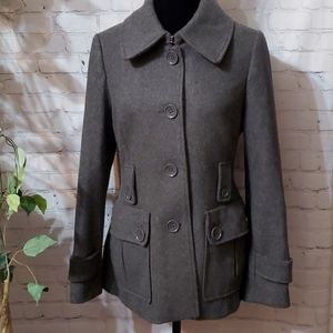 H &M Wool Blend Gray Coat